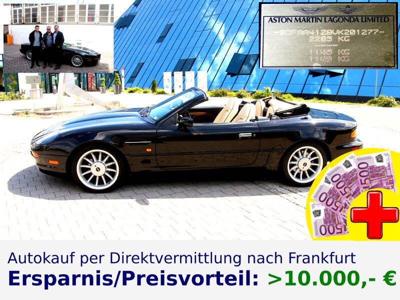 Über 10.000,- € Preisvorteil für Herr Kuhnle beim Verkauf seines Schmuckstücks Aston Martin DB7